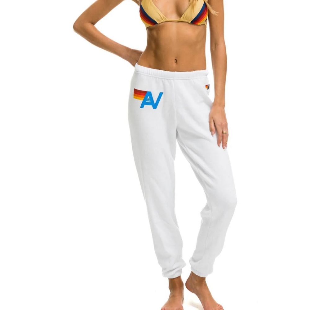 Aviator Nation White Logo joggers Small - Picture 2 of 6